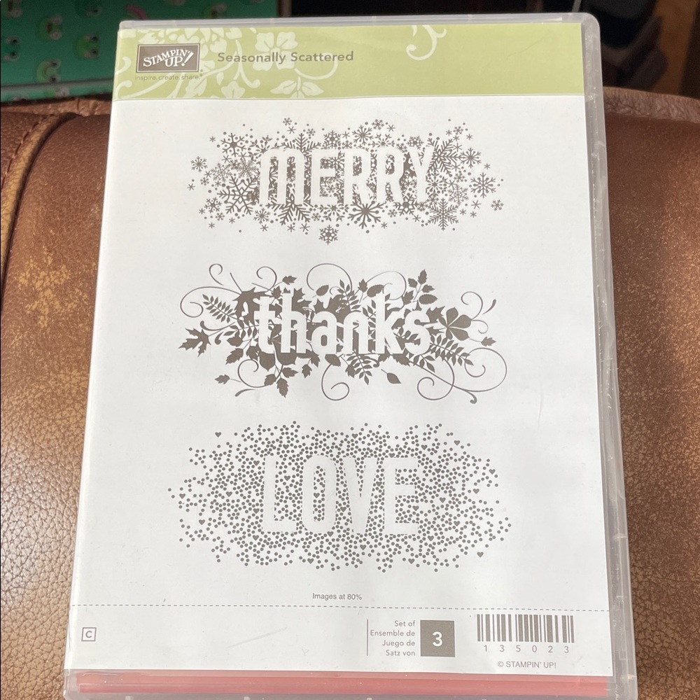 Stampin' Up! Seasonally Scattered Stamp Set - Festive Designs